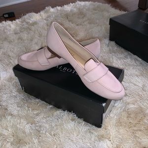 Pink loafers